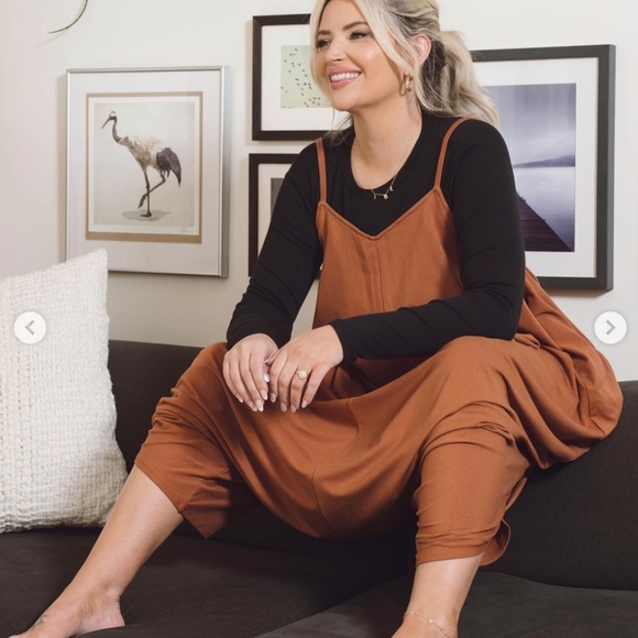 Smash + Tess | Size Medium | Rust Squirrel Suit Romper - Picture 2 of 7